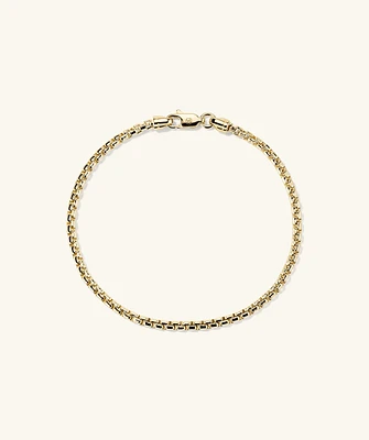 Round Box Chain Bracelet