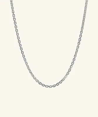 Trace Rectangle Chain Necklace