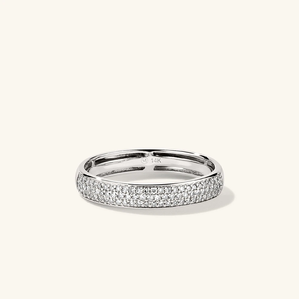 PavÃ© Diamond Bold Half Eternity Ring