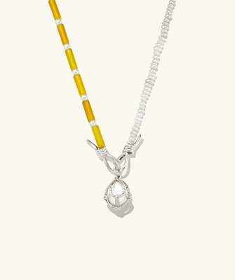 Maya Caged Pearl Necklace