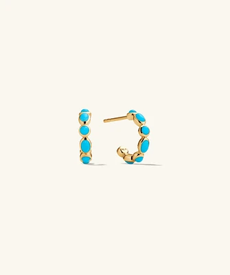 Bronte Turquoise Huggies