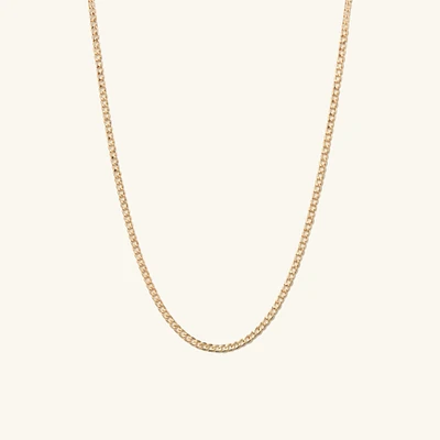 Flat Curb Chain Necklace