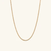 Flat Curb Chain Necklace