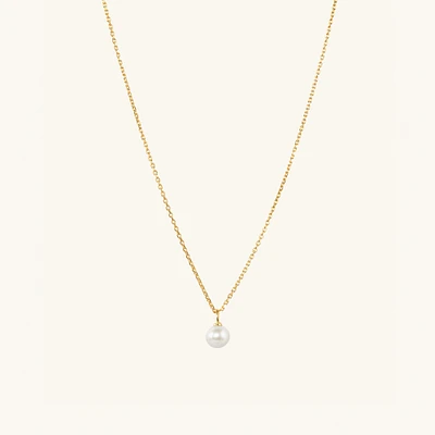 Mini Pearl Pendant Necklace