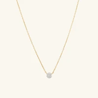 PavÃ© Diamond Round Necklace