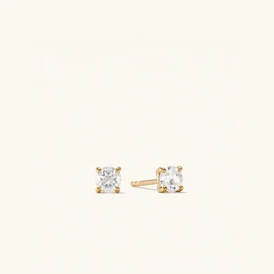 Round Topaz Studs