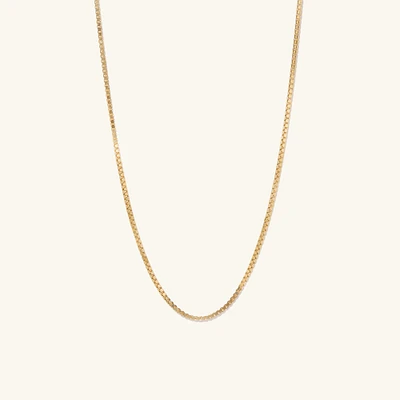 Square Box Chain Necklace