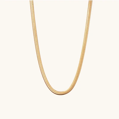 Bold Herringbone Chain Necklace