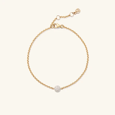 PavÃ© Diamond Round Bracelet