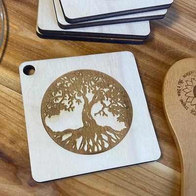 Tree of Life Coaster Set