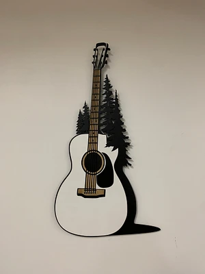 Guitar Wall Décor with Tree