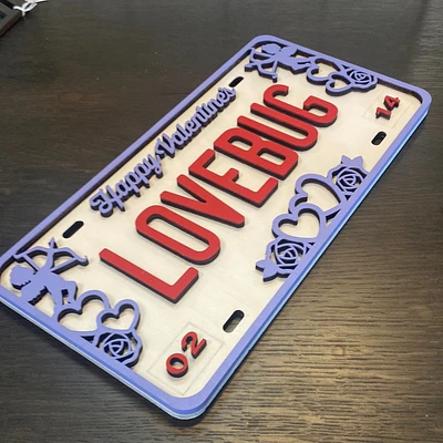 Love Bug License Plate