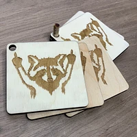 Raccoon Coaster Set