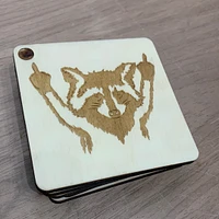 Raccoon Coaster Set