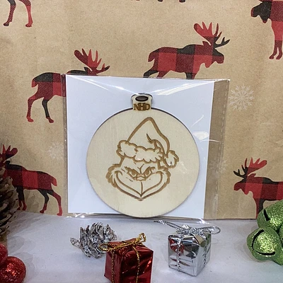 Happy Grinch Ornament