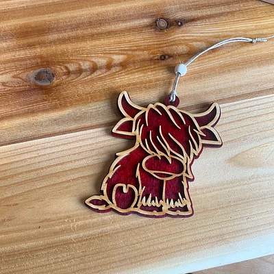 Highland Cow Ornament