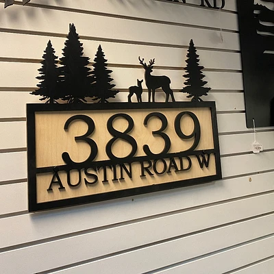 Nature View Address Sign