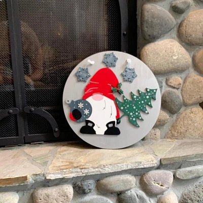 Christmas Gnome Door Hanger