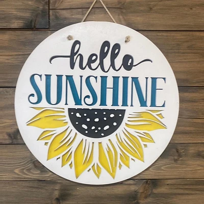 Hello Sunshine Sunflower Decor