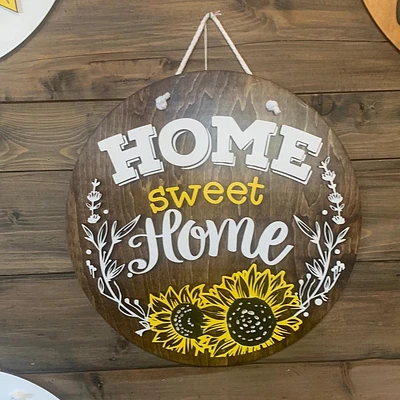 Home Sweet Home with Sunflowers Decor