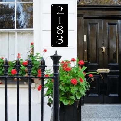 Rectangle House Number Sign