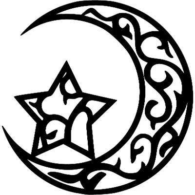 Celtic Moon And Star