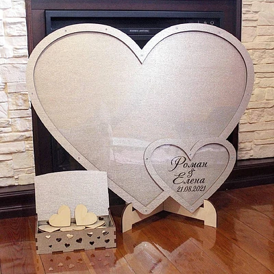 Heart Shape Wedding Guest Book