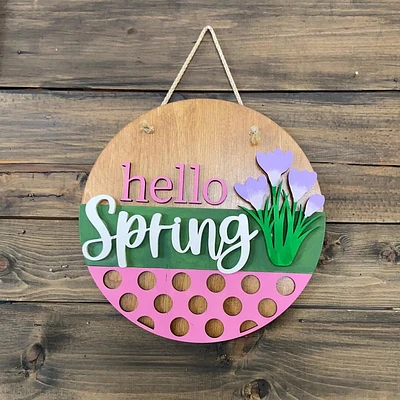 Hello Spring with Polka Dots DIY