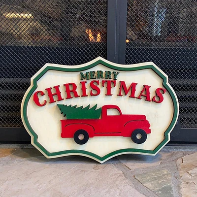 Christmas Tree Truck Sign