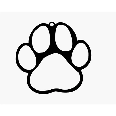 Paw Print Ornament