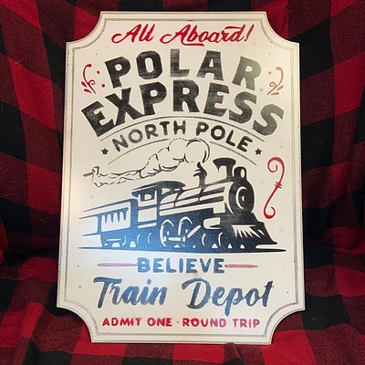 Polar Express Train Sign