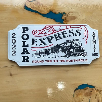 Polar Express Christmas Sign