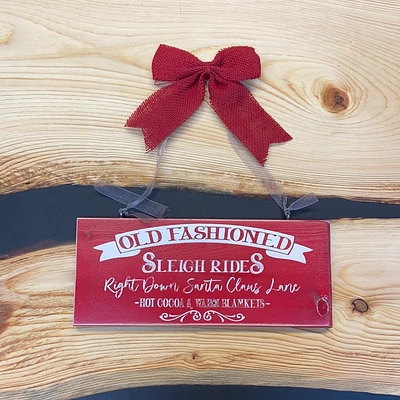 Sleigh Ride Christmas Sign