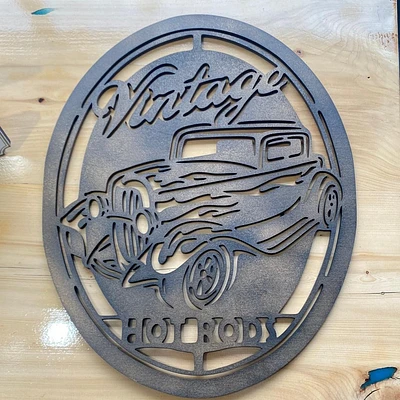 Vintage Hot Rod Sign