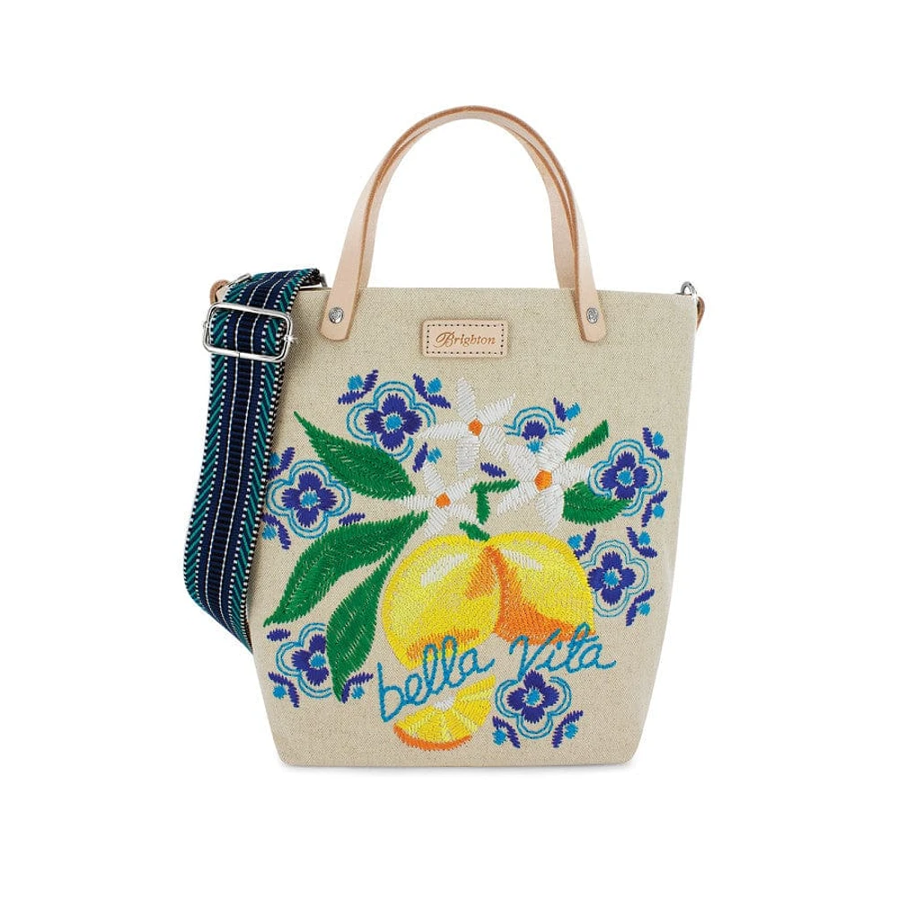 Bella Vita Embroidered Medium Messenger Bag