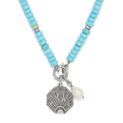 Token Charm Turquoise Necklace