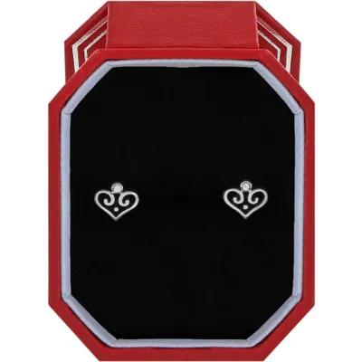 Alcazar Heart Mini Post Earrings Gift Box