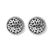 Bali Lacy Daisy Clip Earrings