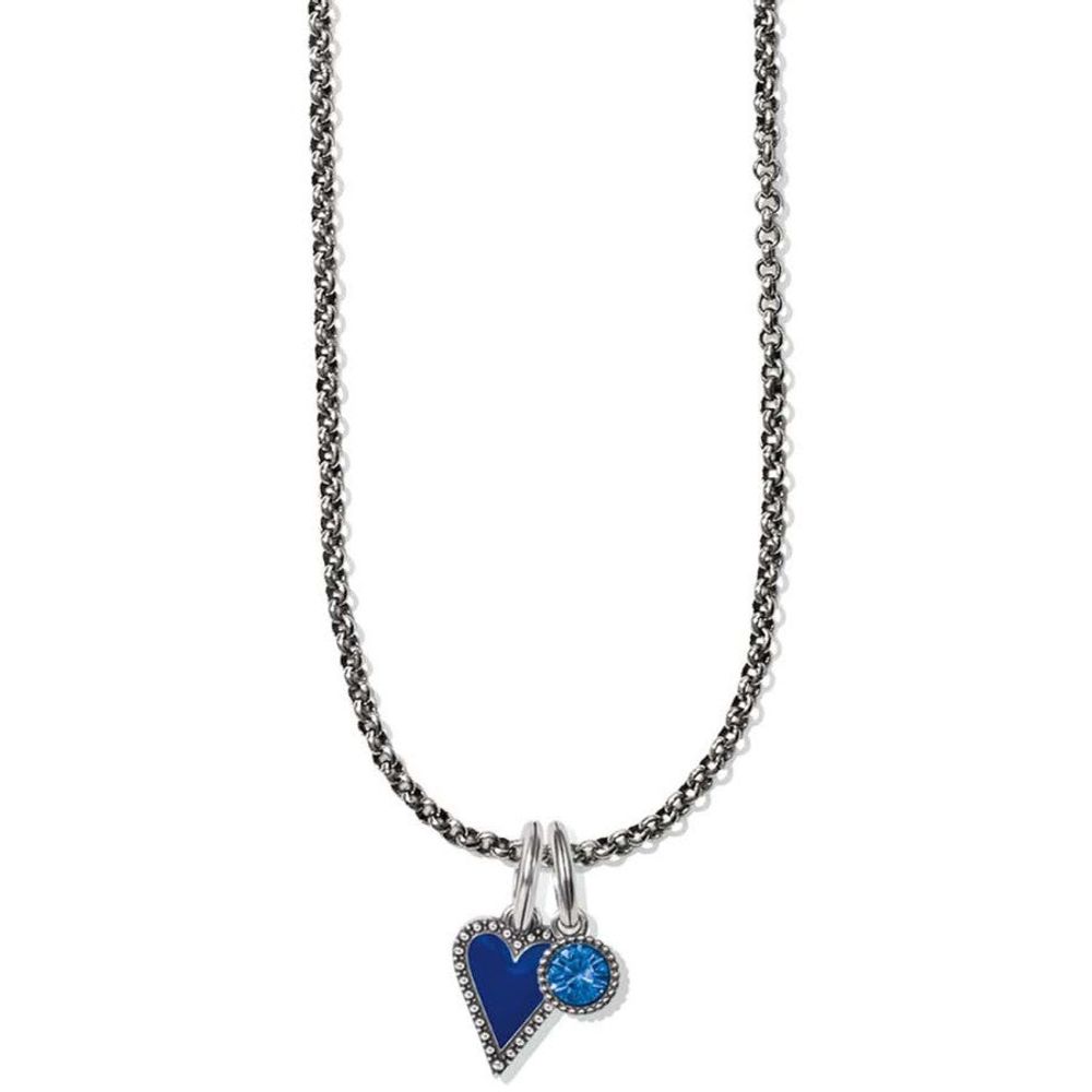 Dazzling Love Heart Charm Necklace