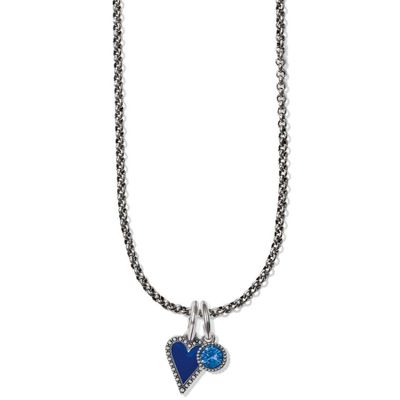 Dazzling Love Heart Charm Necklace