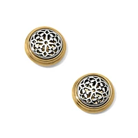 Ferrara Two Tone Post Earrings