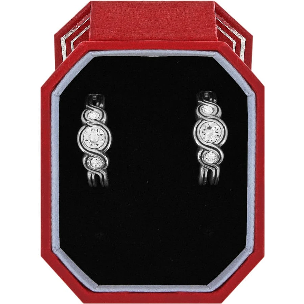 Infinity Sparkle Hoop Earrings Gift Box