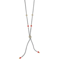 Meridian Two Tone Petite Y Necklace