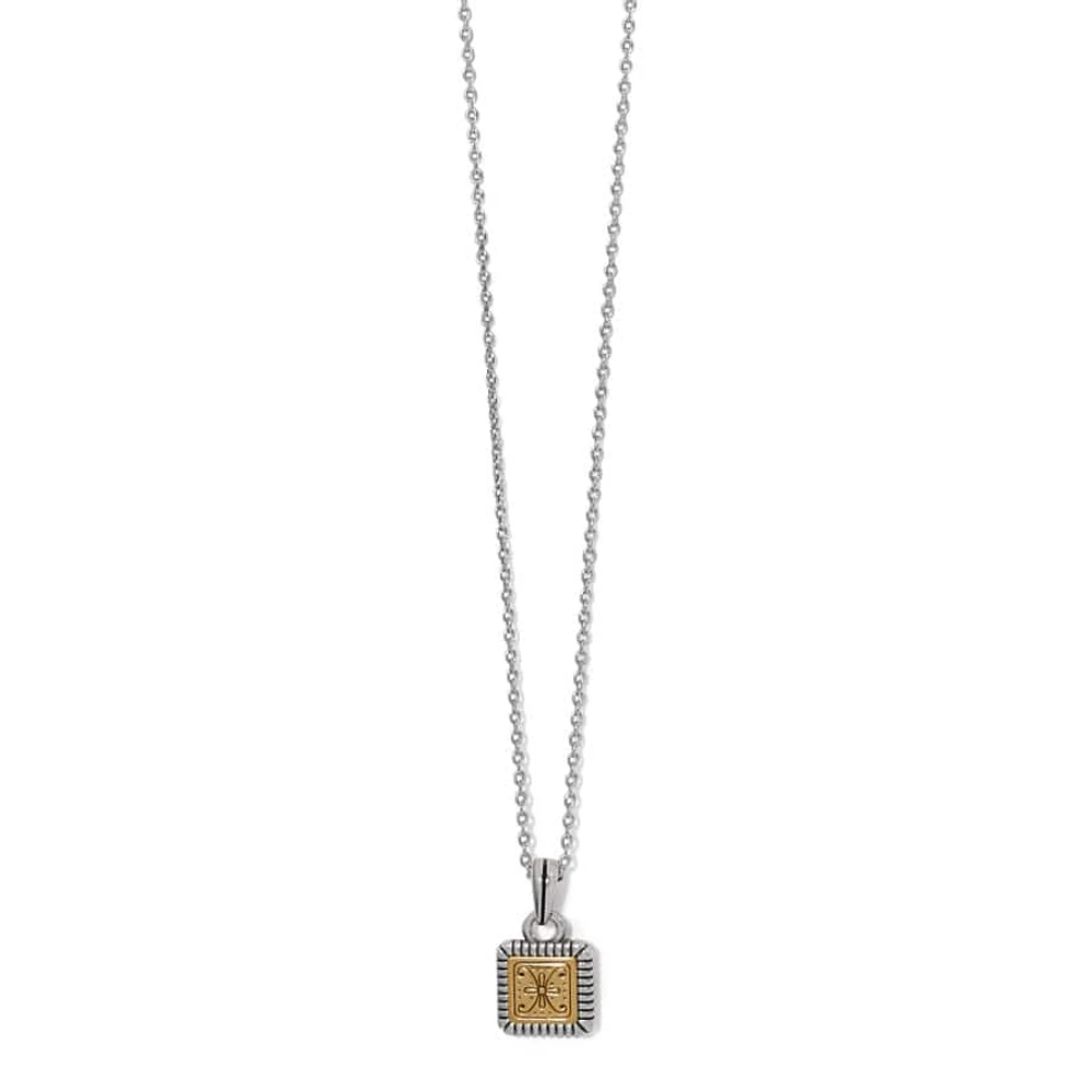 Mosaic Two Tone Mini Tile Necklace