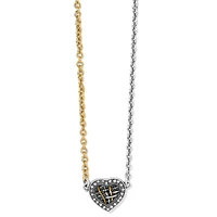Neptune's Rings Woven Petite Heart Necklace