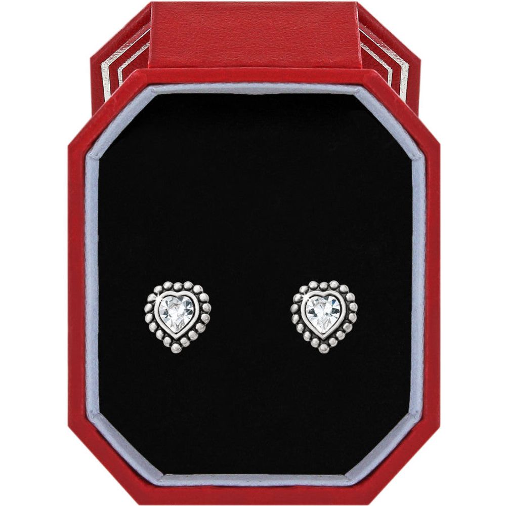 Shimmer Heart Mini Post Earrings Box Set