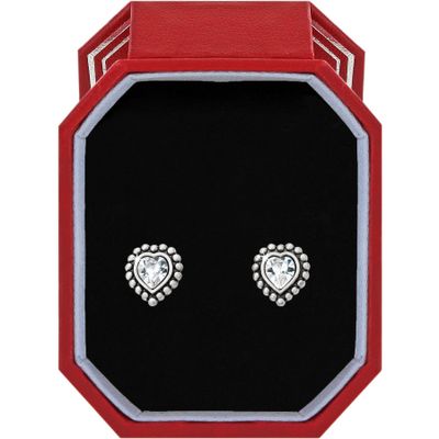 Shimmer Heart Mini Post Earrings Box Set
