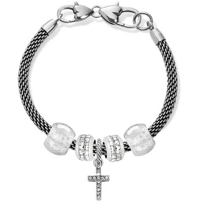 Starry Night Cross Charm Bracelet