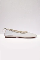 Gill Mesh Leather Ballet Flats