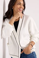 Corinne Sleek Button Down Sweatshirt
